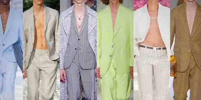 Bare-Chested With A Suit Jacket-Worst fashion and lifestyle clothing trends in the world 