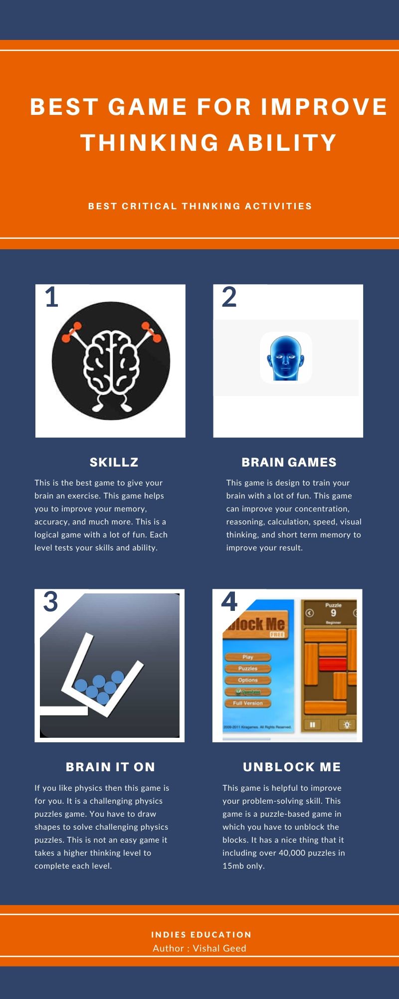 games for critical thinking inphografic