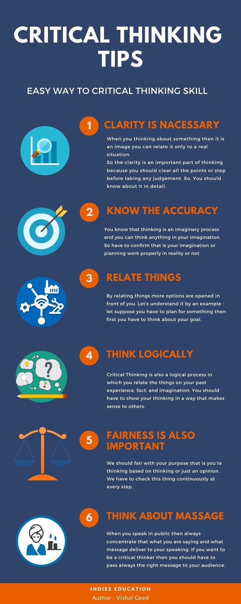 critical thinking tips infographic