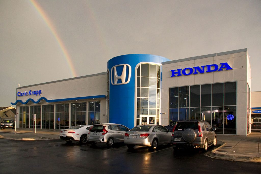 Honda dealership where only Honda products are sold