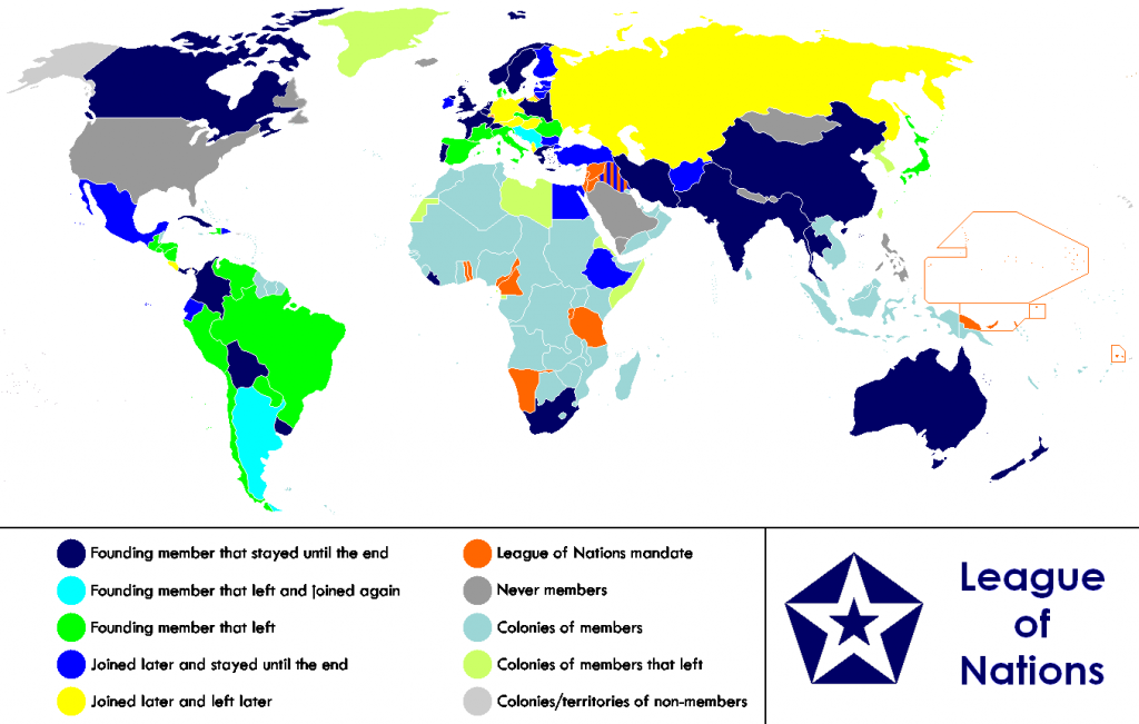 League of Nations map