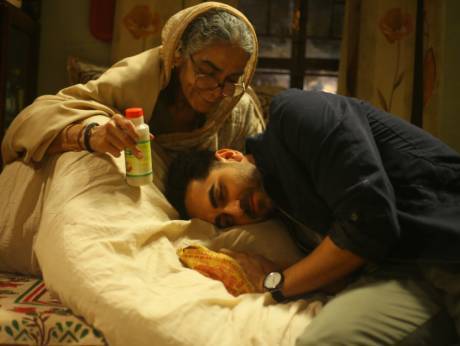 Ayushman as Nakul with his grandmother