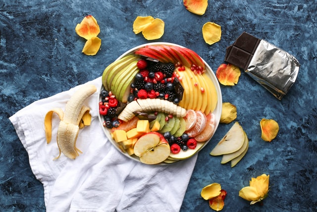 Fruit salad for bodybuilding diet plan to gain muscle.
