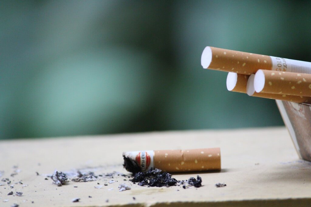 bad habit of cigarette
