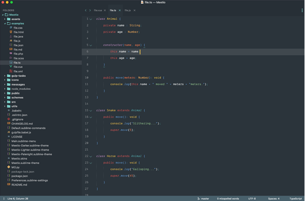 Sublime text 3 code editor