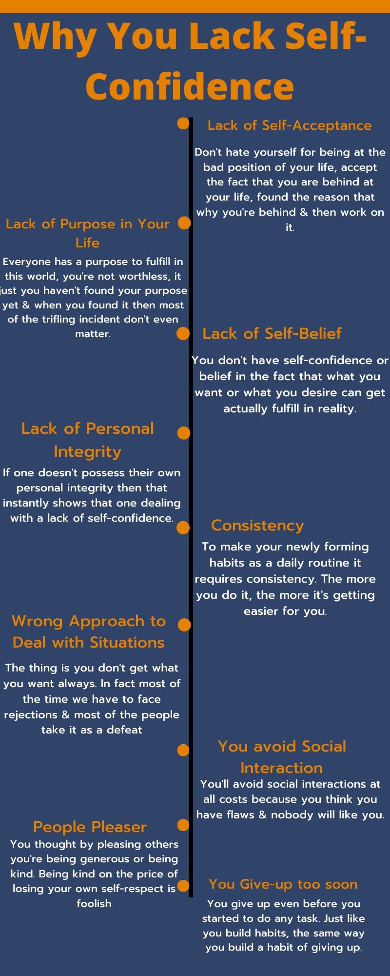 why you lack self-confidence info-graphics