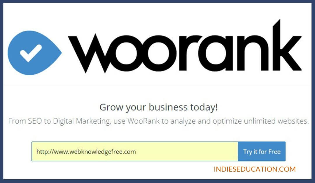 Woorank- SEO Ranking Tool