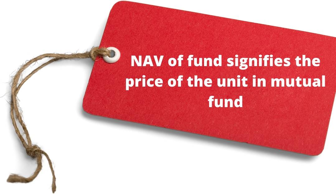 It signifies the working of nav in mutual fund.