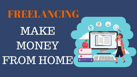 the image shows.freelance digital marketing,work from home.
