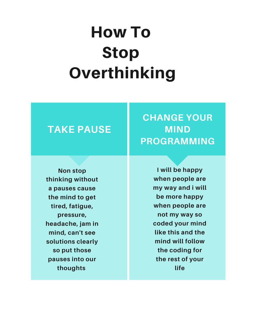 how to Stop Overthinking