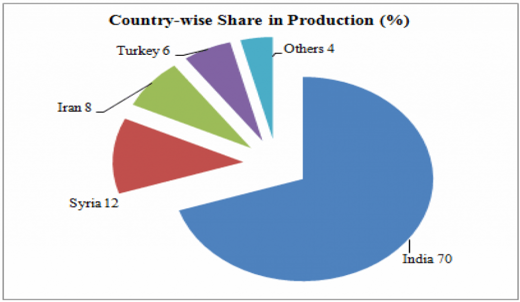 Country-wise-share-of-spices-production-(%)