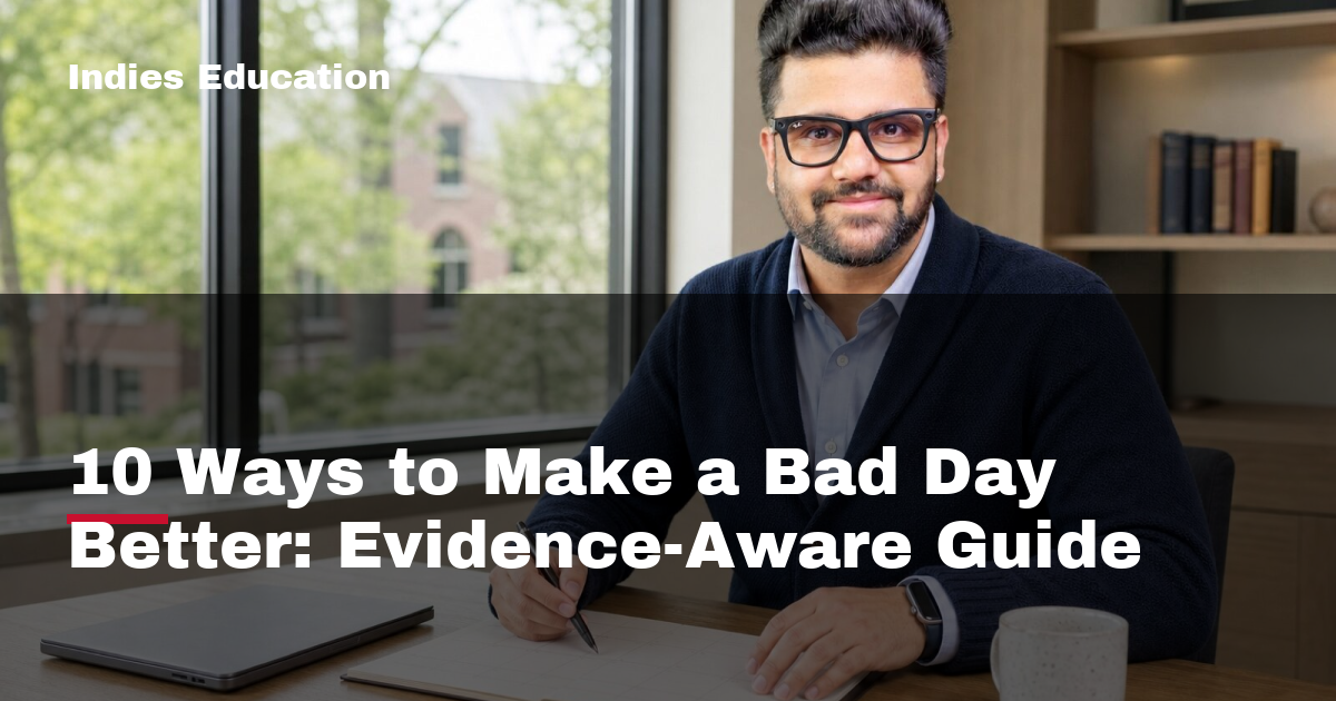 Featured image for 10 Ways to Make a Bad Day Better: Evidence-Aware Guide