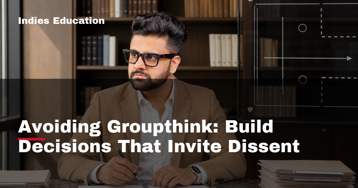 Featured image for Avoiding Groupthink: Build Decisions That Invite Dissent