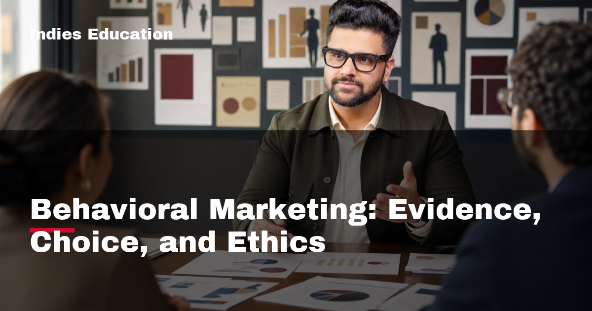 Featured image for Behavioral Marketing: Evidence, Choice, and Ethics