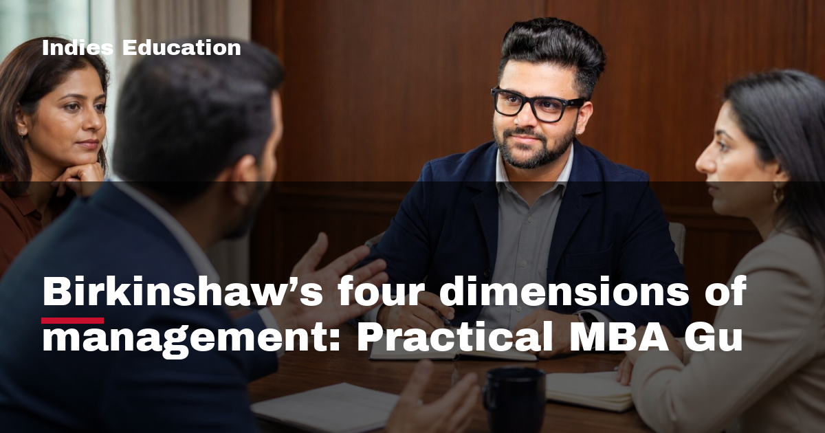 Featured image for Birkinshaw’s four dimensions of management: Practical MBA Gu