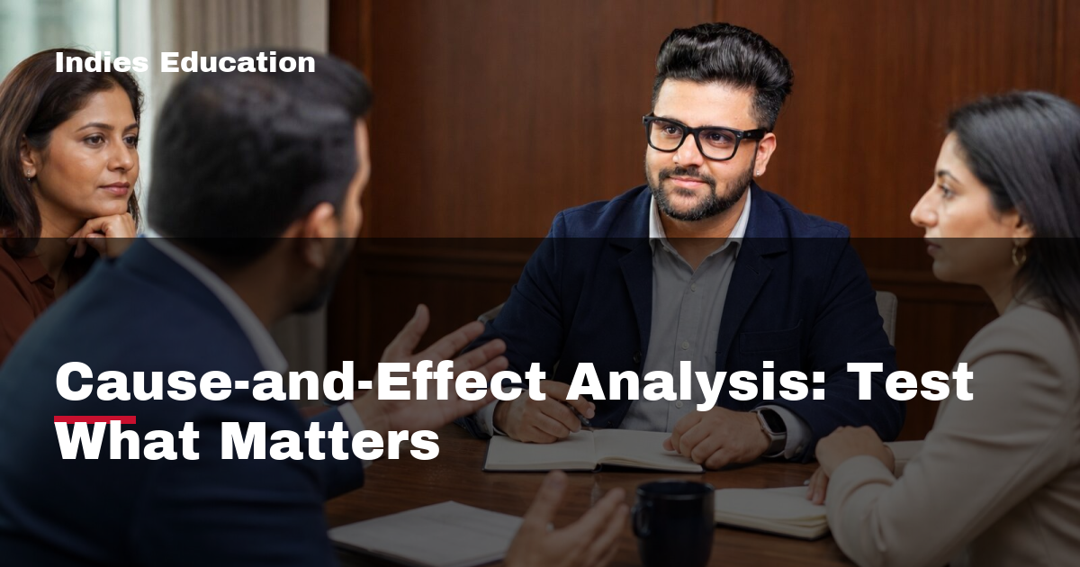 Featured image for Cause-and-Effect Analysis: Test What Matters