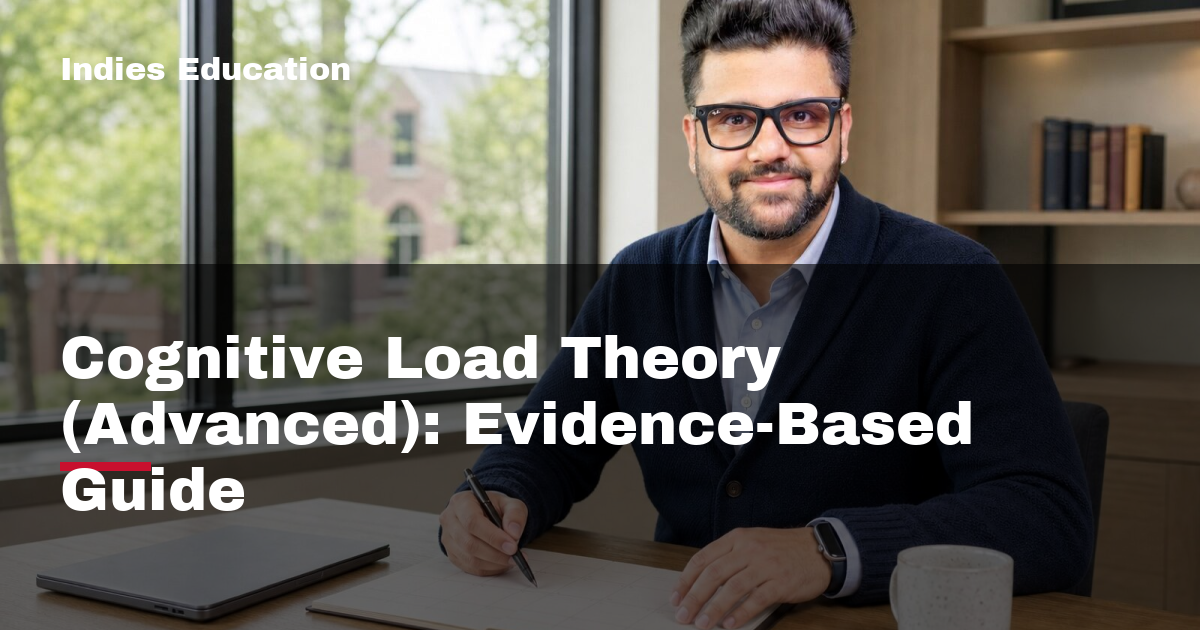 Featured image for Cognitive Load Theory (Advanced): Evidence-Based Guide