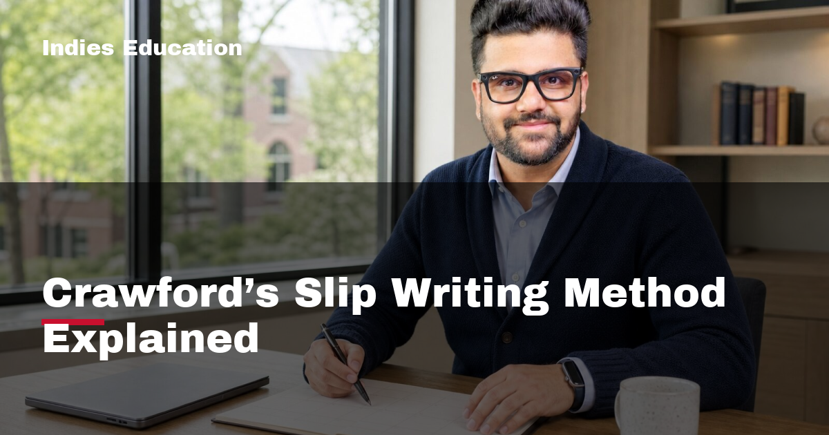 Featured image for Crawford’s Slip Writing Method Explained
