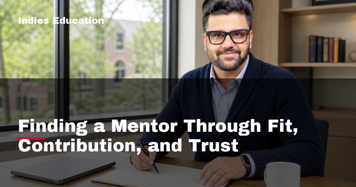 Featured image for Finding a Mentor Through Fit, Contribution, and Trust