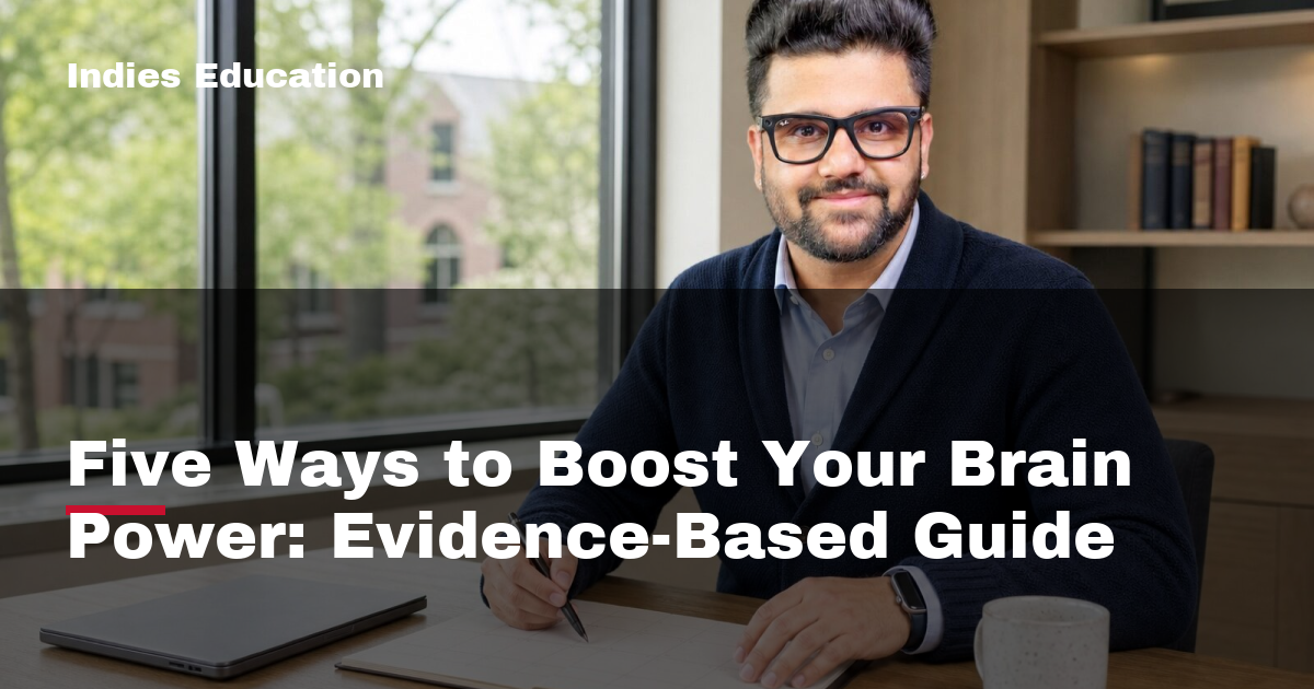 Featured image for Five Ways to Boost Your Brain Power: Evidence-Based Guide