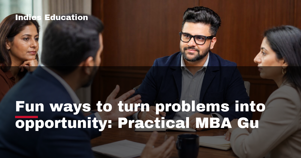 Featured image for Fun ways to turn problems into opportunity: Practical MBA Gu