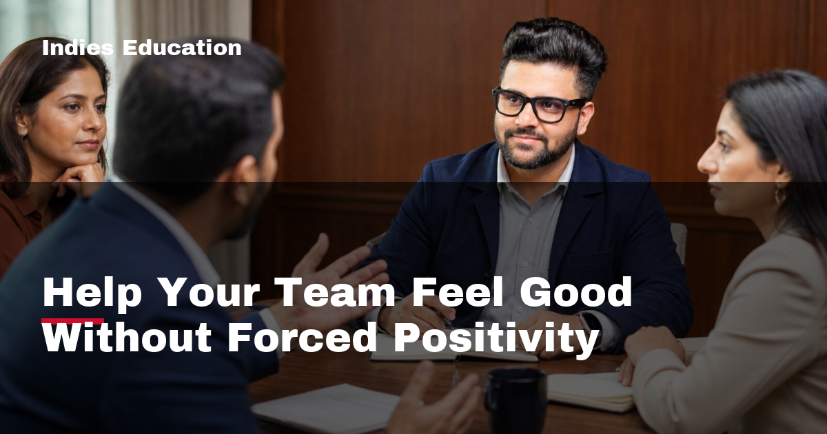 Featured image for Help Your Team Feel Good Without Forced Positivity