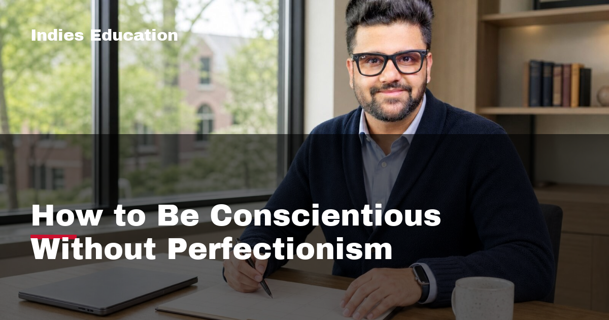 Featured image for How to Be Conscientious Without Perfectionism