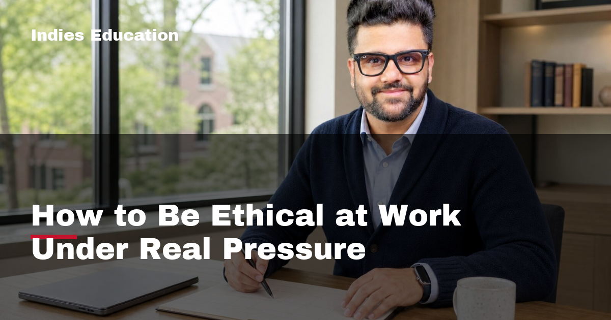 Featured image for How to Be Ethical at Work Under Real Pressure