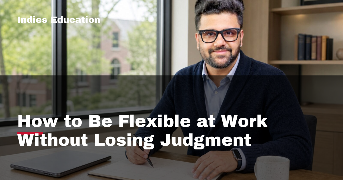 Featured image for How to Be Flexible at Work Without Losing Judgment