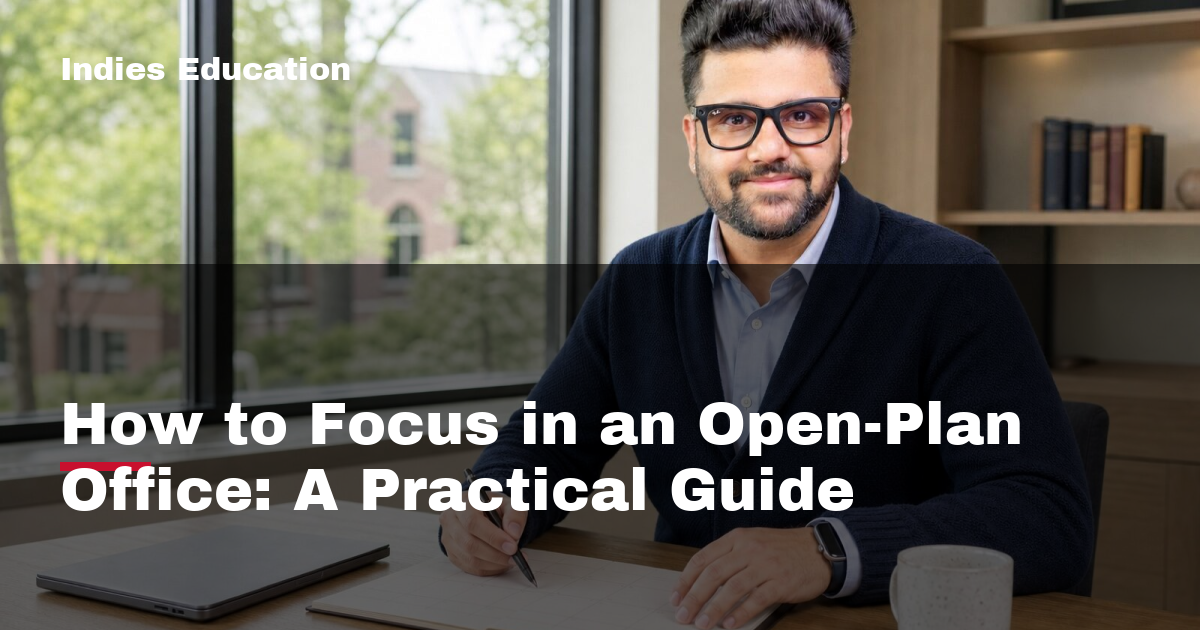 Featured image for How to Focus in an Open-Plan Office: A Practical Guide