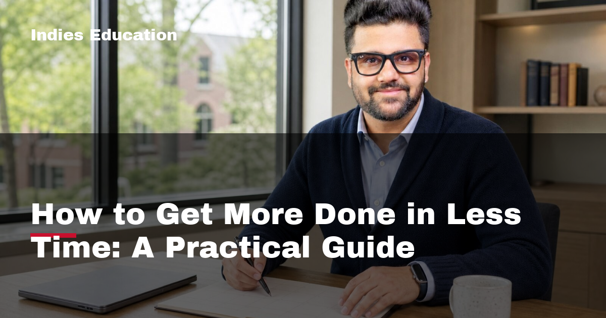 Featured image for How to Get More Done in Less Time: A Practical Guide