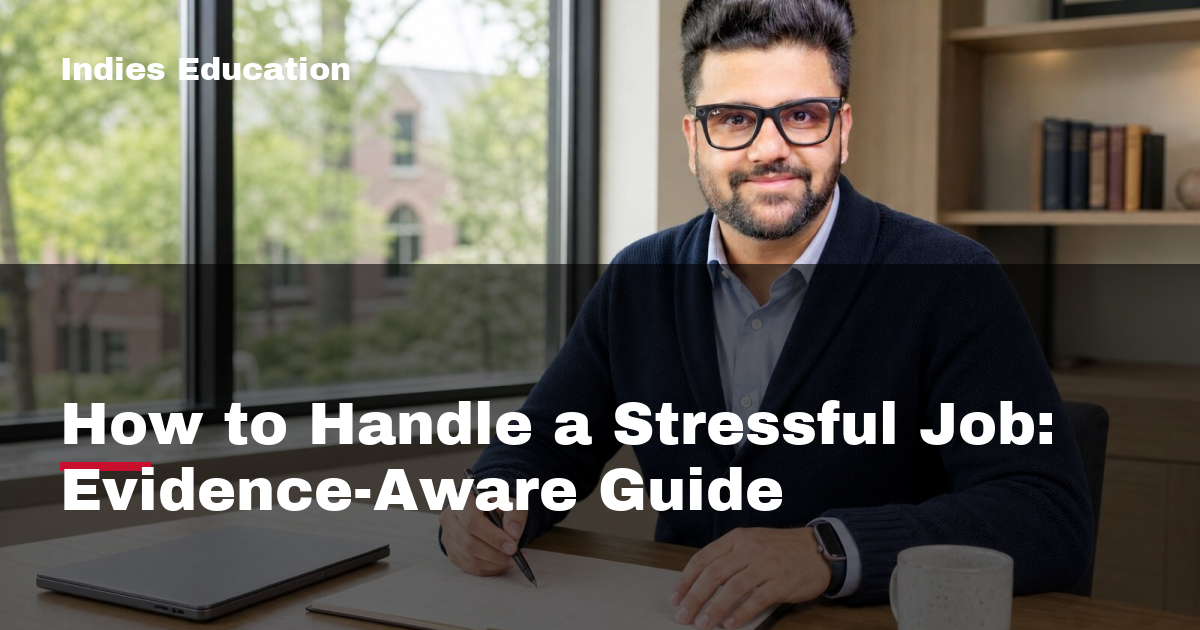 Featured image for How to Handle a Stressful Job: Evidence-Aware Guide