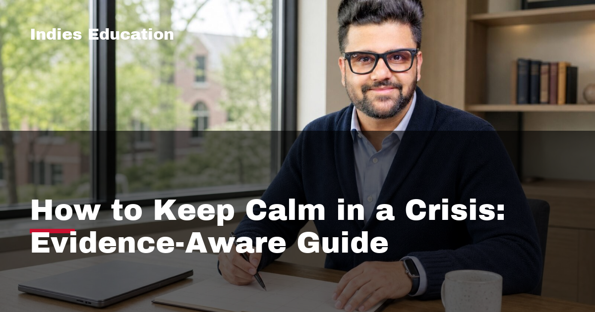 Featured image for How to Keep Calm in a Crisis: Evidence-Aware Guide