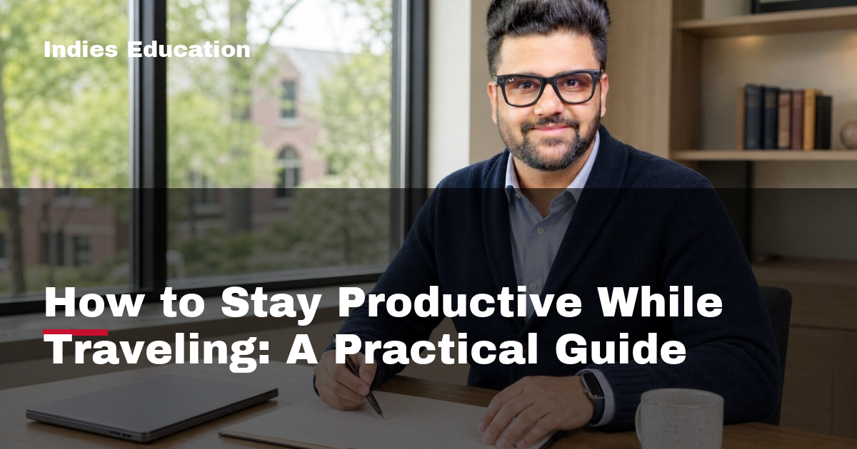 Featured image for How to Stay Productive While Traveling: A Practical Guide