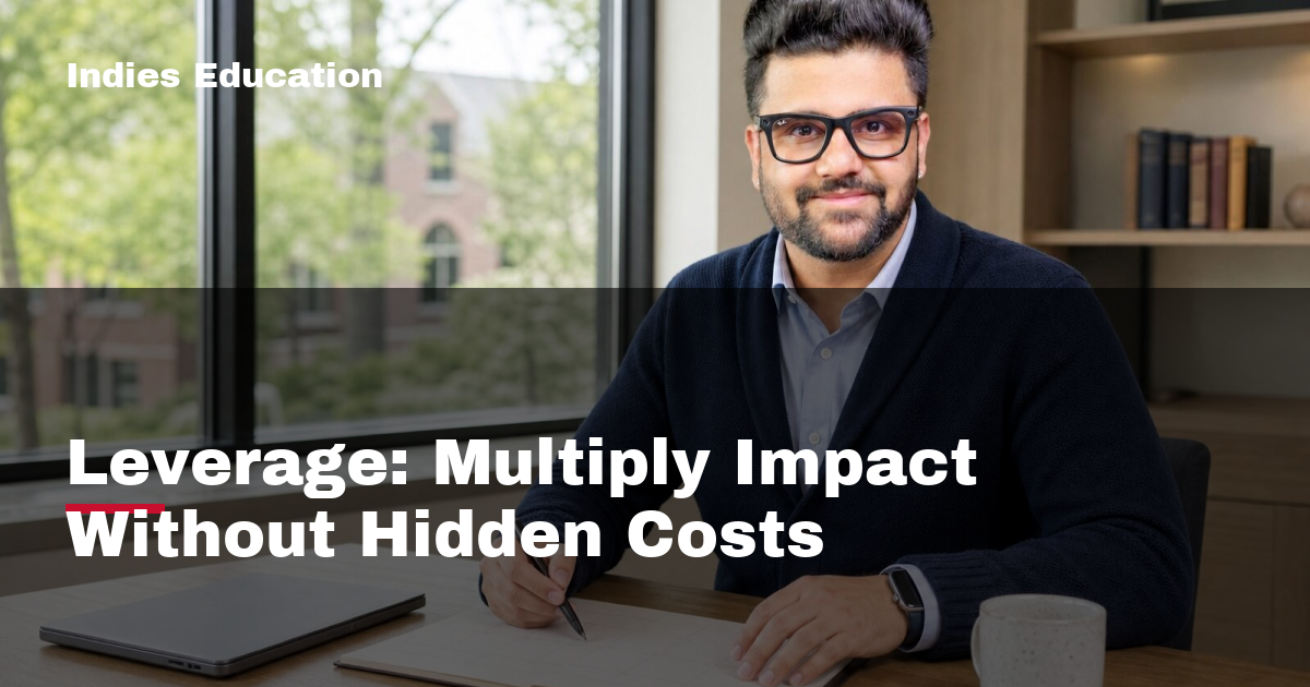 Featured image for Leverage: Multiply Impact Without Hidden Costs