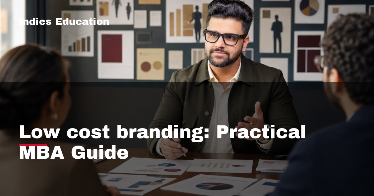 Featured image for Low cost branding: Practical MBA Guide