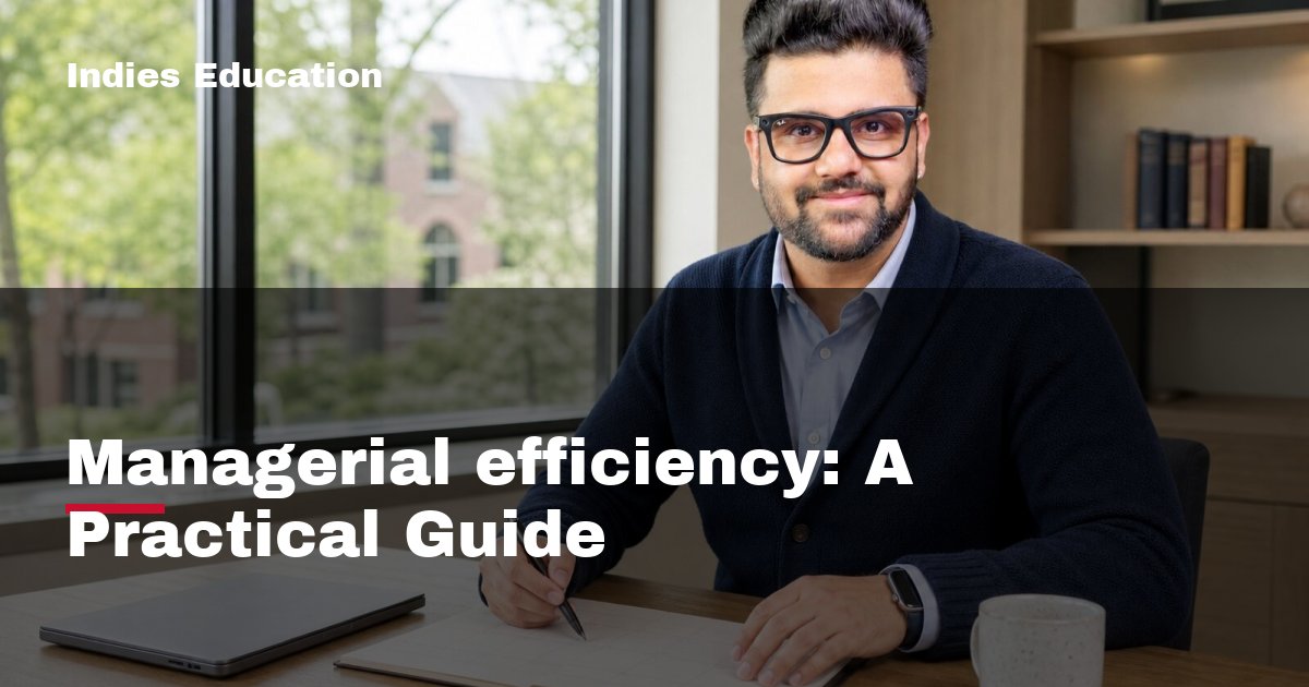 Featured image for Managerial efficiency: A Practical Guide