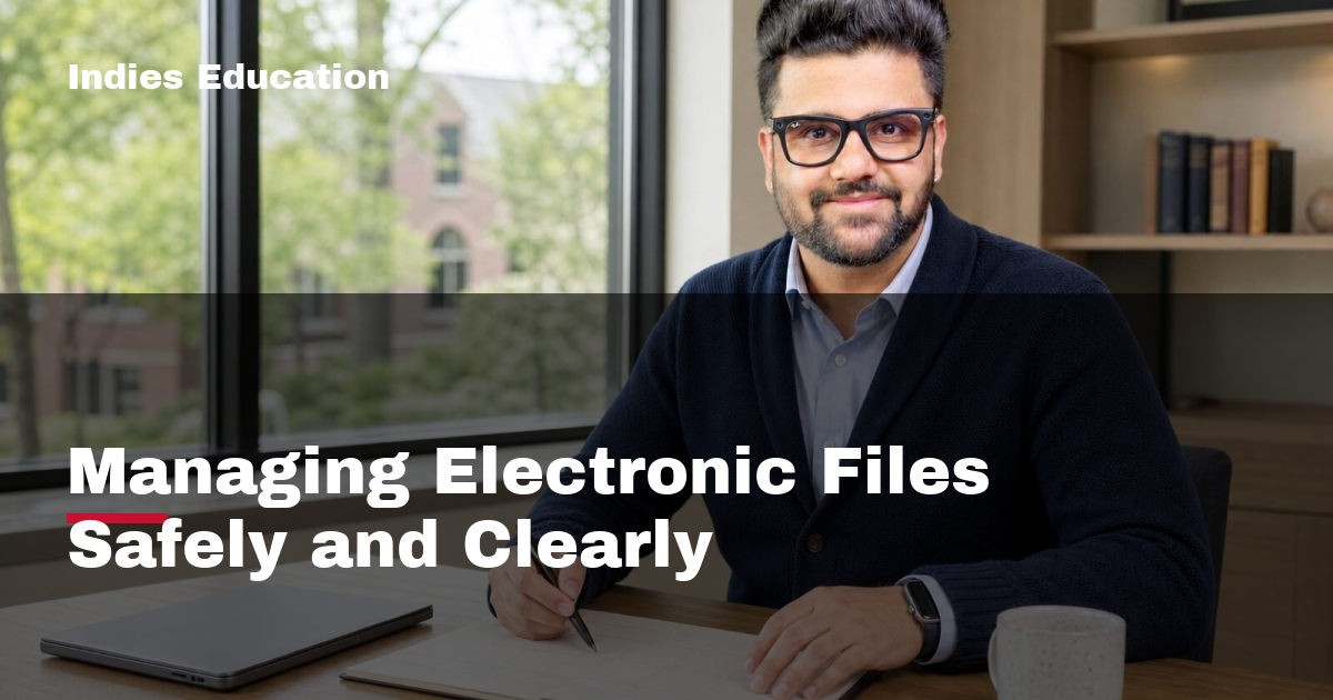 Featured image for Managing Electronic Files Safely and Clearly