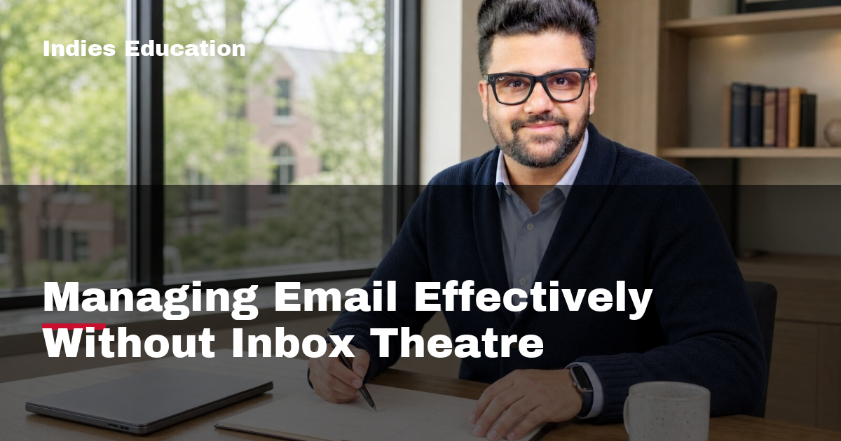 Featured image for Managing Email Effectively Without Inbox Theatre