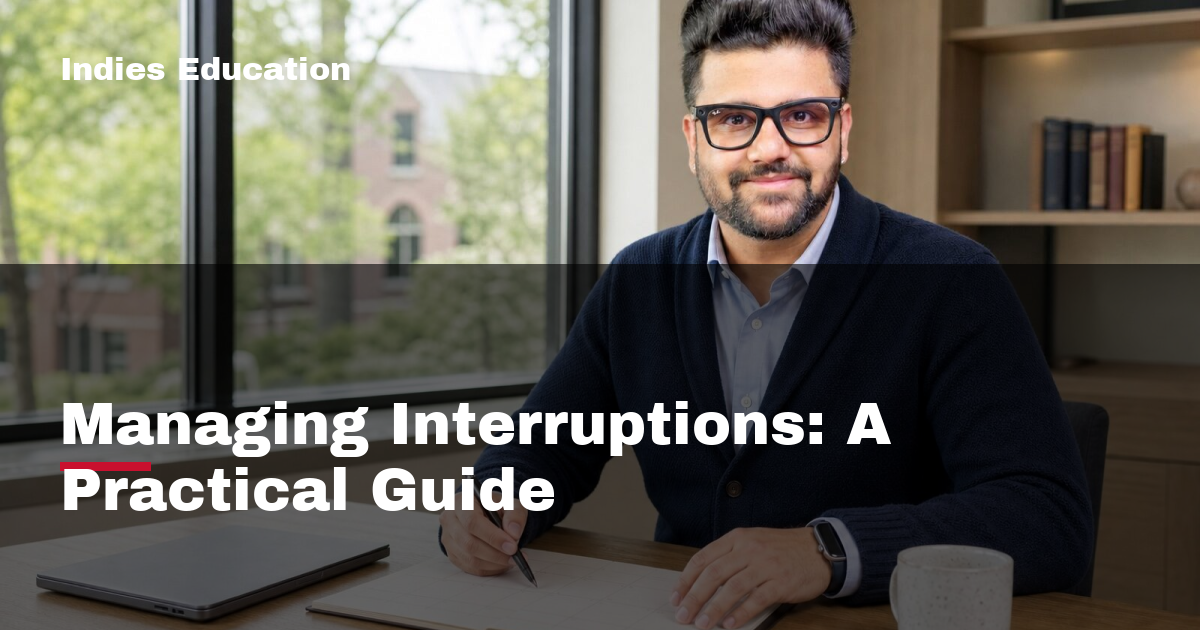 Featured image for Managing Interruptions: A Practical Guide