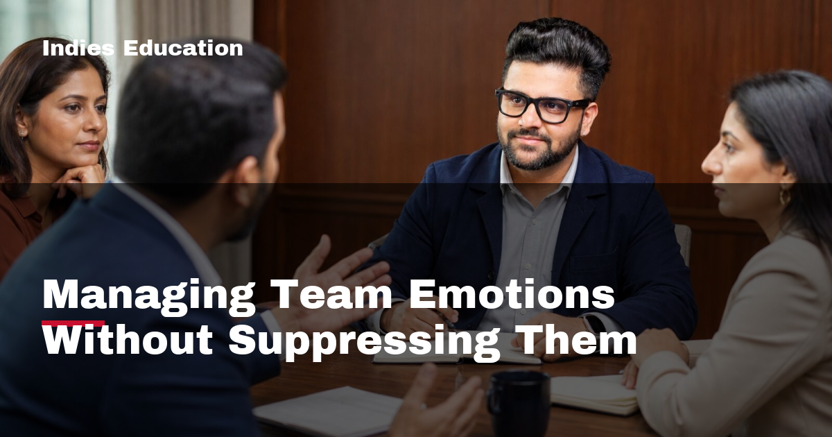 Featured image for Managing Team Emotions Without Suppressing Them