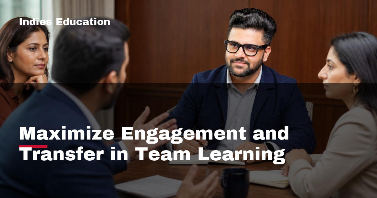 Featured image for Maximize Engagement and Transfer in Team Learning