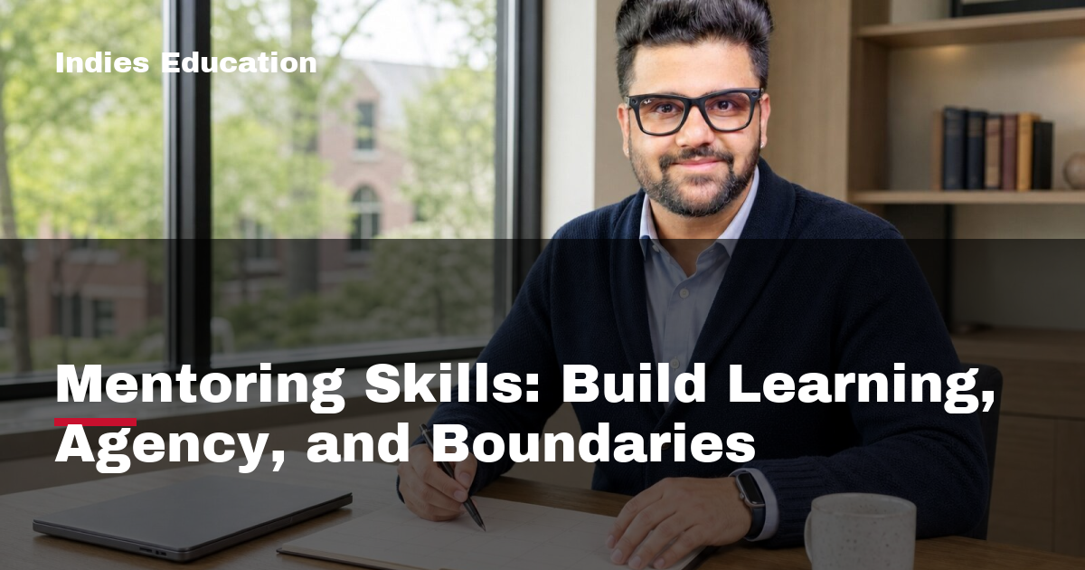 Featured image for Mentoring Skills: Build Learning, Agency, and Boundaries