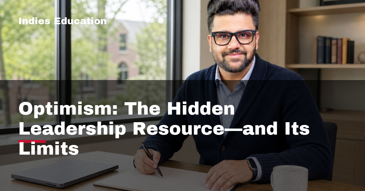 Featured image for Optimism: The Hidden Leadership Resource—and Its Limits