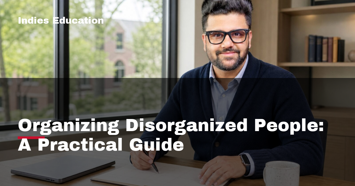 Featured image for Organizing Disorganized People: A Practical Guide
