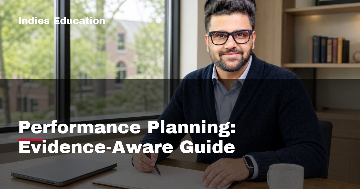 Featured image for Performance Planning: Evidence-Aware Guide