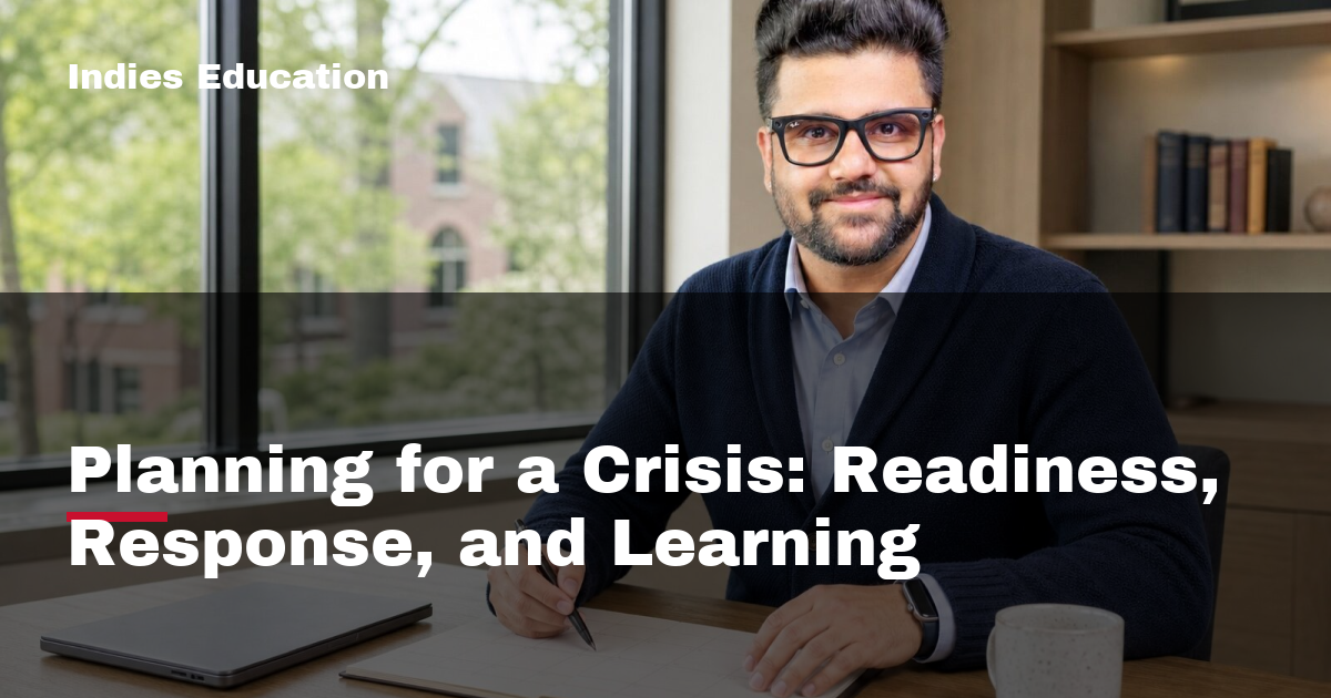 Planning for a Crisis: Readiness, Response, and Learning