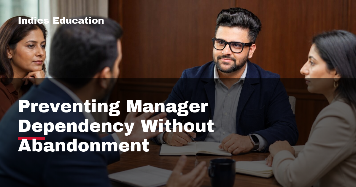 Featured image for Preventing Manager Dependency Without Abandonment