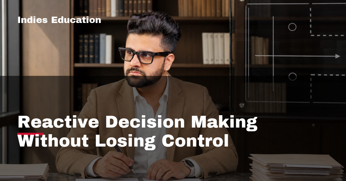 Featured image for Reactive Decision Making Without Losing Control