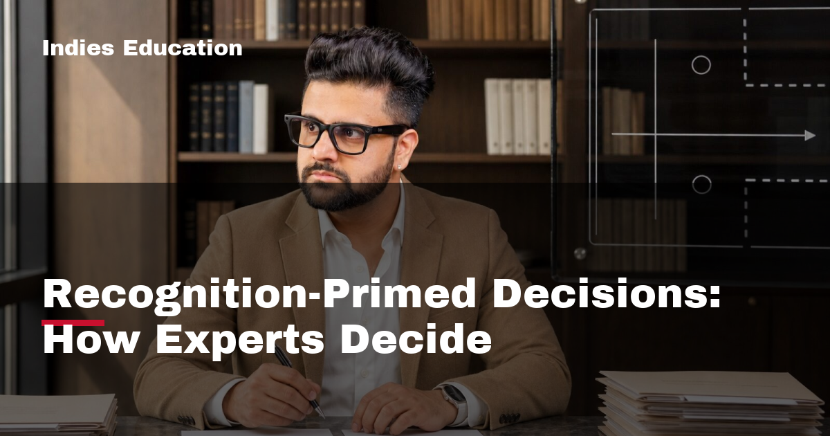 Featured image for Recognition-Primed Decisions: How Experts Decide